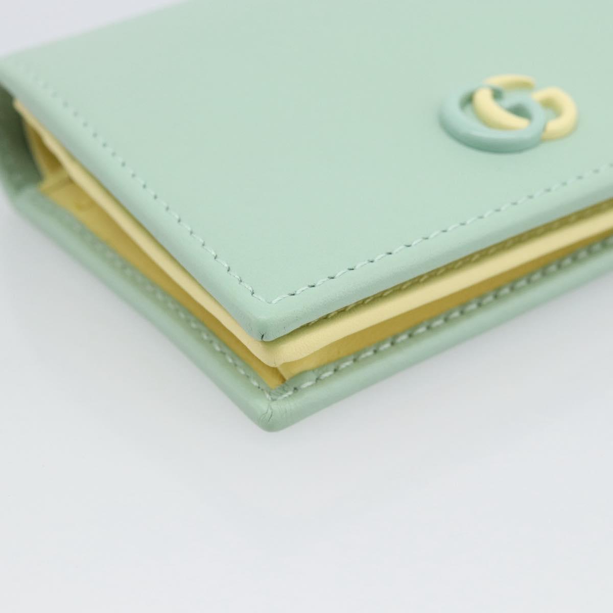 GUCCI Compact Wallet Bifold Wallet Leather Green 790055 Auth 192845M