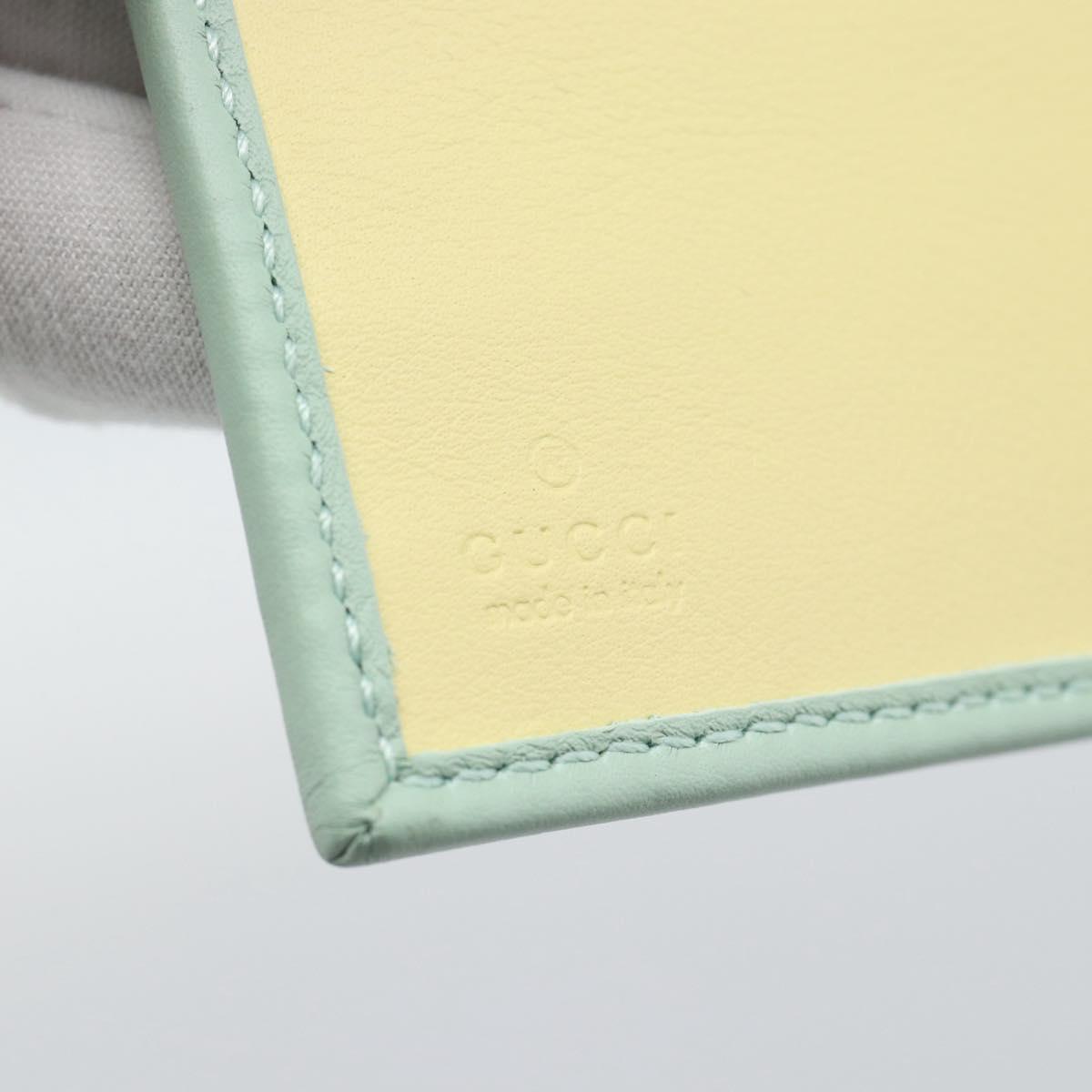 GUCCI Compact Wallet Bifold Wallet Leather Green 790063 Auth 192846M