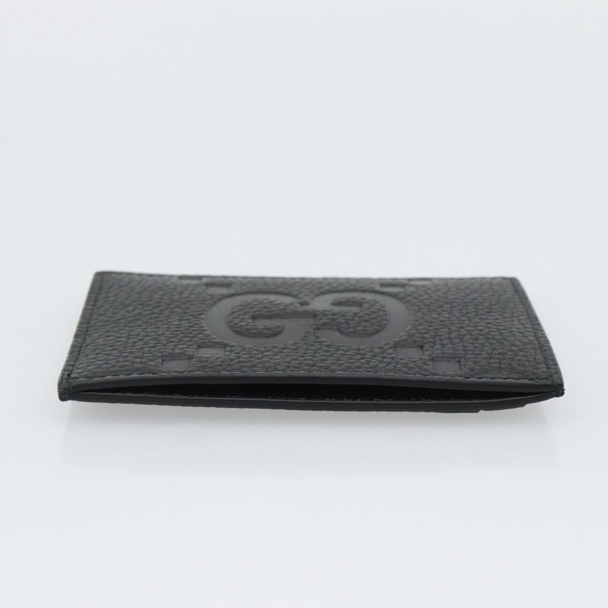 GUCCI GuccissimaGG Card Case Black 812681 Auth 192847M