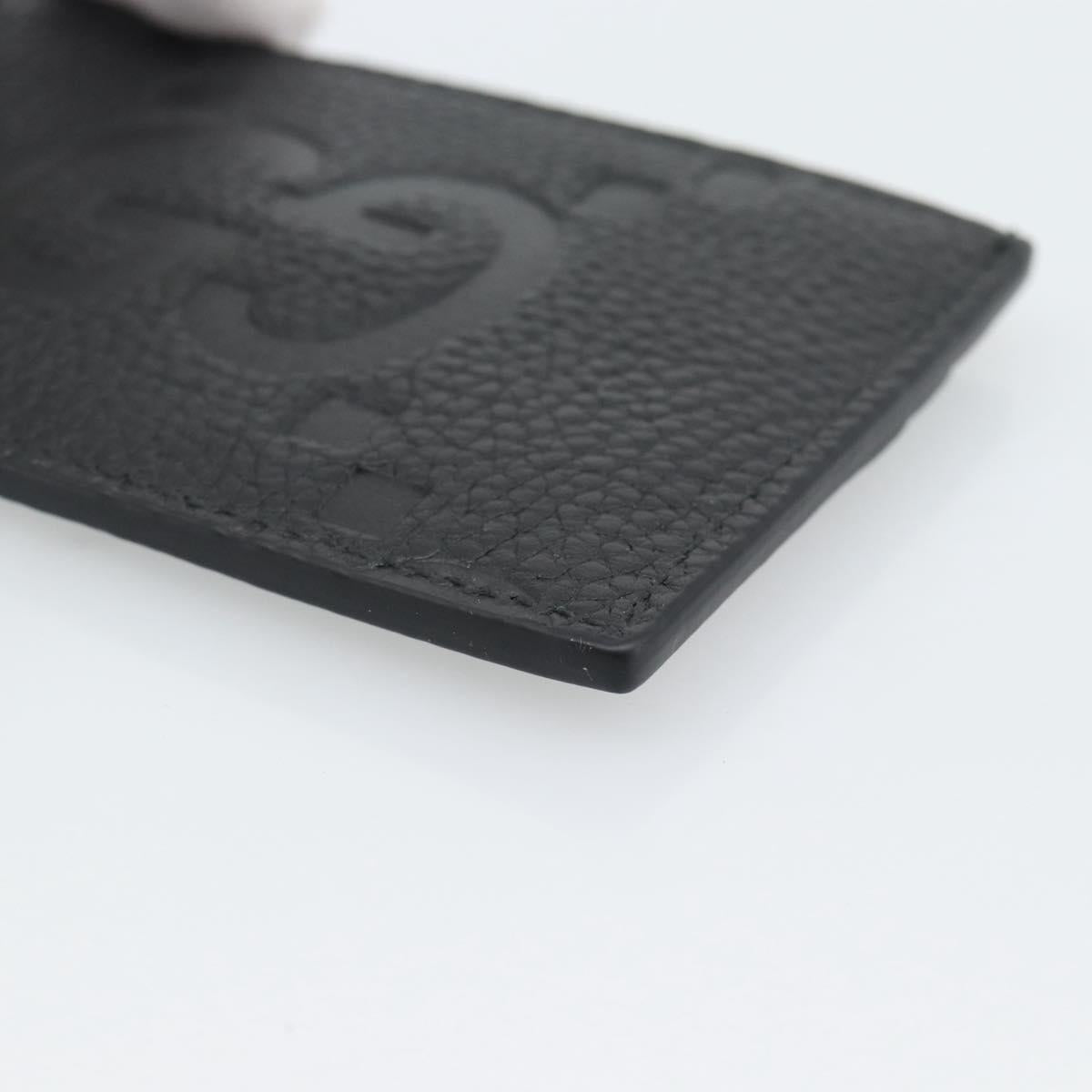 GUCCI GuccissimaGG Card Case Black 812681 Auth 192847M