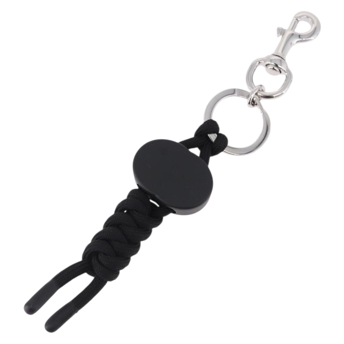GUCCI Key Holder Metal Black Silver Auth 192848M