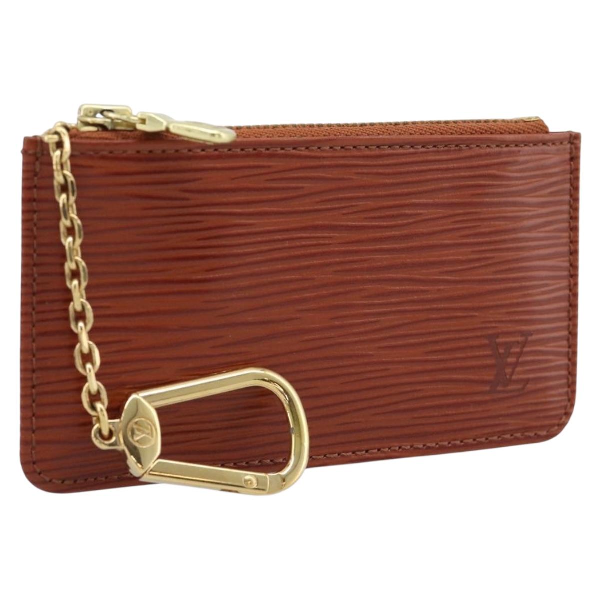LOUIS VUITTON Epi Pochette Cles Coin Purse Brown M63803 LV Auth 192851