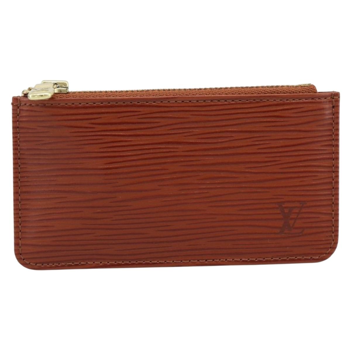 LOUIS VUITTON Epi Pochette Cles Coin Purse Brown M63803 LV Auth 192851