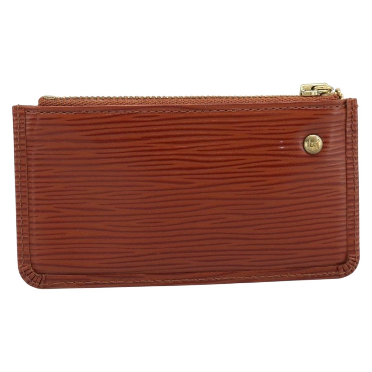 LOUIS VUITTON Epi Pochette Cles Coin Purse Brown M63803 LV Auth 192851