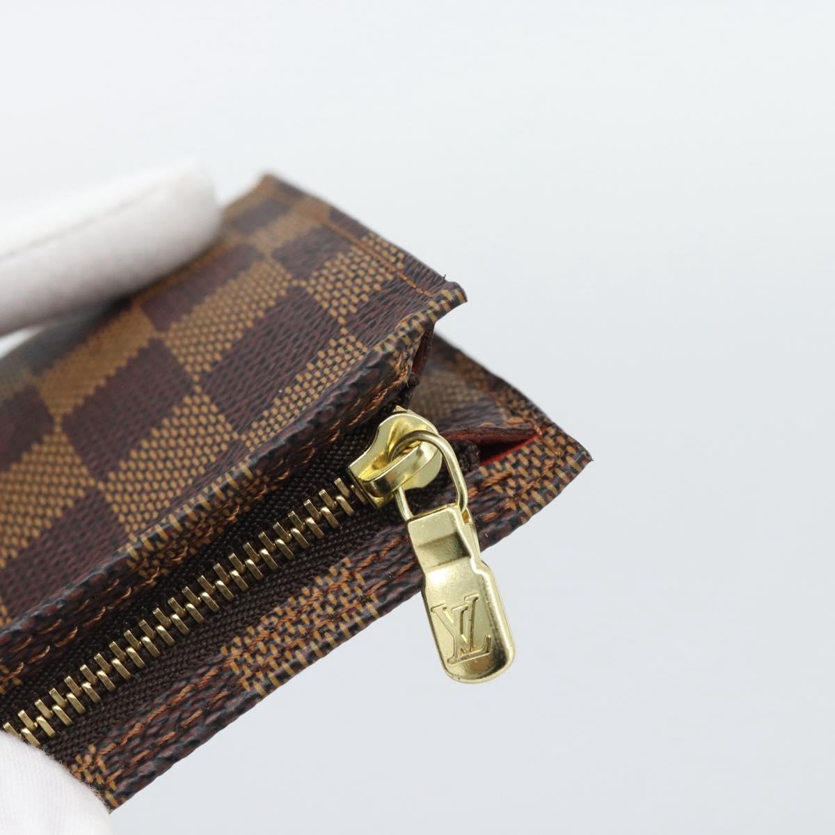 LOUIS VUITTON Damier Ebene Marais Pouch Pouch LV Auth 192852