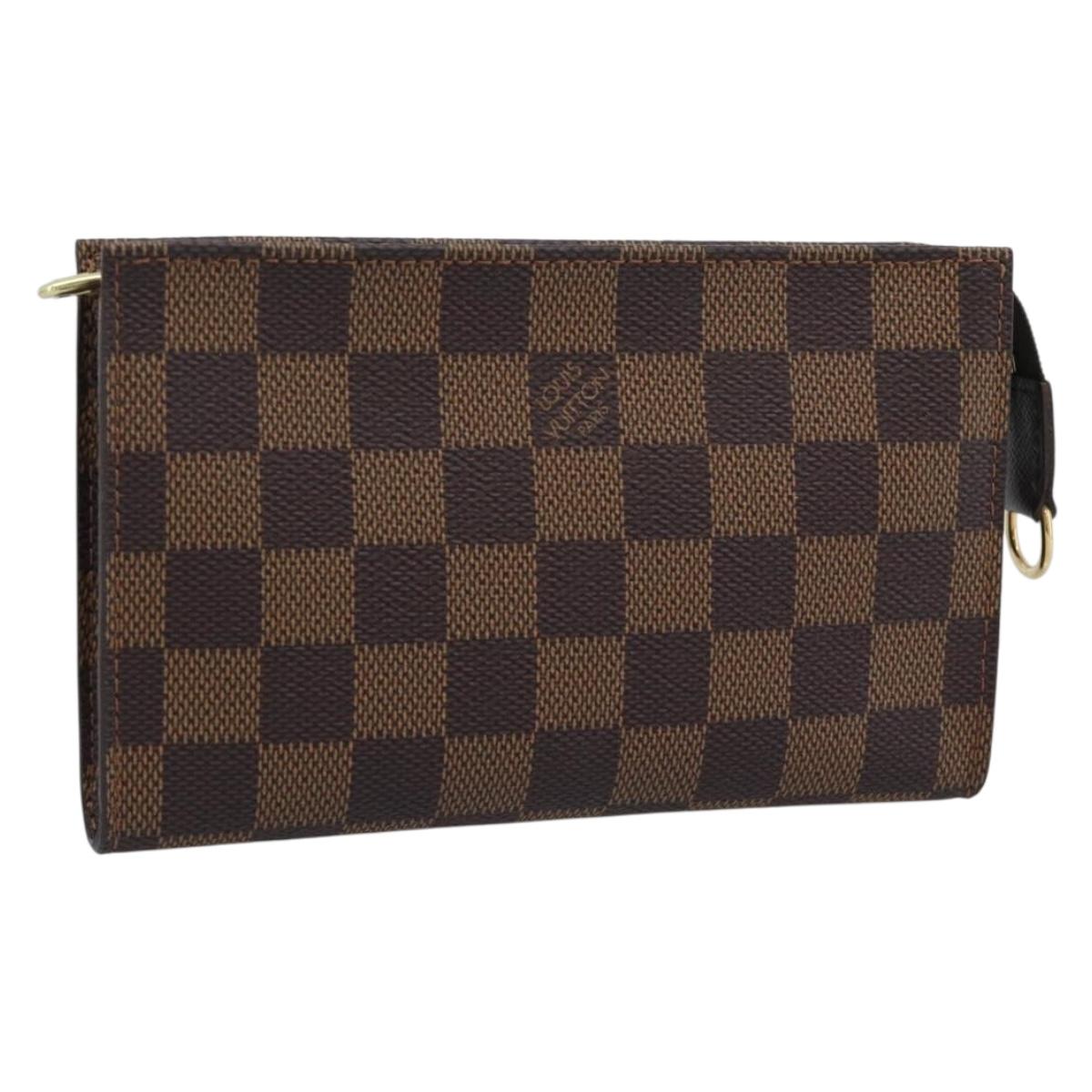LOUIS VUITTON Damier Ebene Marais Pouch Pouch LV Auth 192852