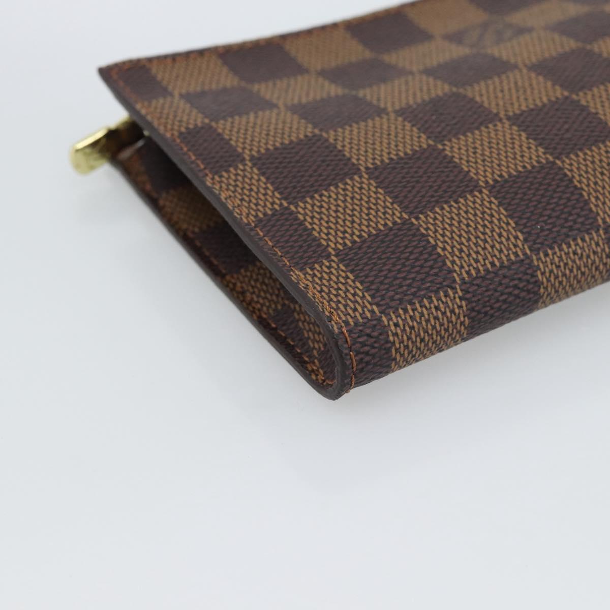 LOUIS VUITTON Damier Ebene Marais Pouch Pouch LV Auth 192852
