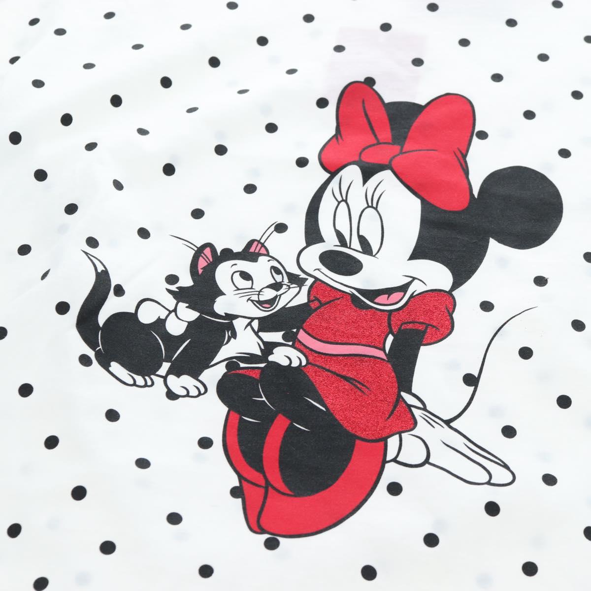 Kate Spade Disney Short-Sleeved T-Shirt Cotton White Pink Auth 192889M