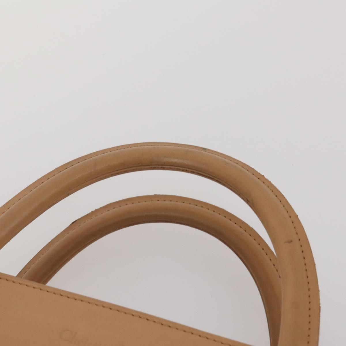 Christian Dior Shoulder Hand Bag Leather Suede 2 Set Beige Auth 192891