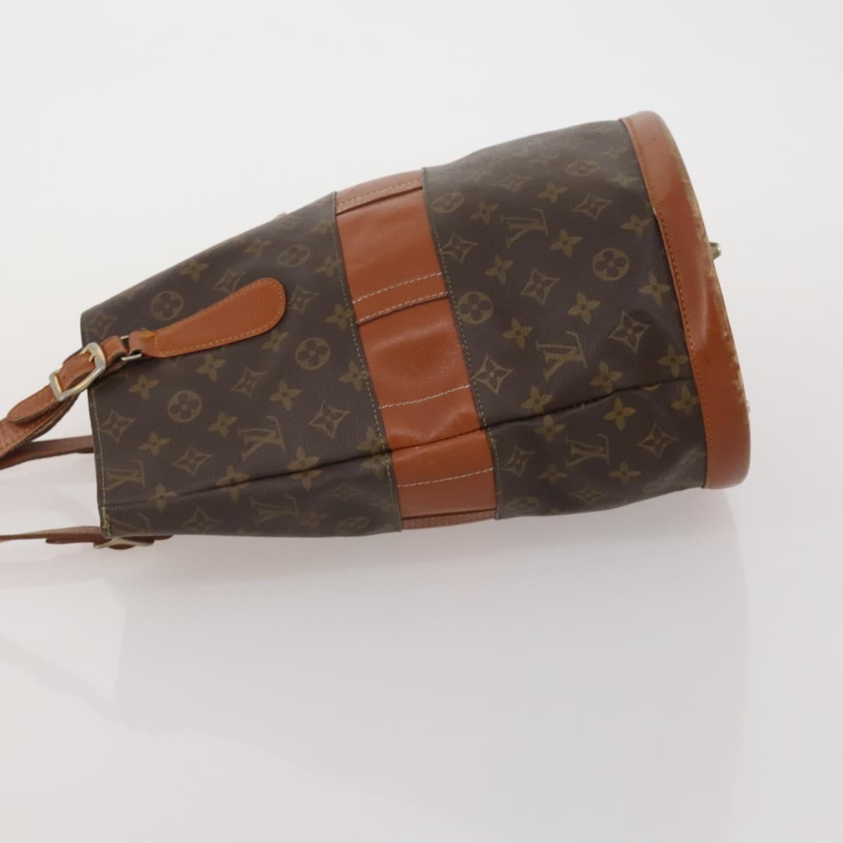 LOUIS VUITTON Monogram Bucket GM Tote Bag USA limited 2 Set LV Auth 192892