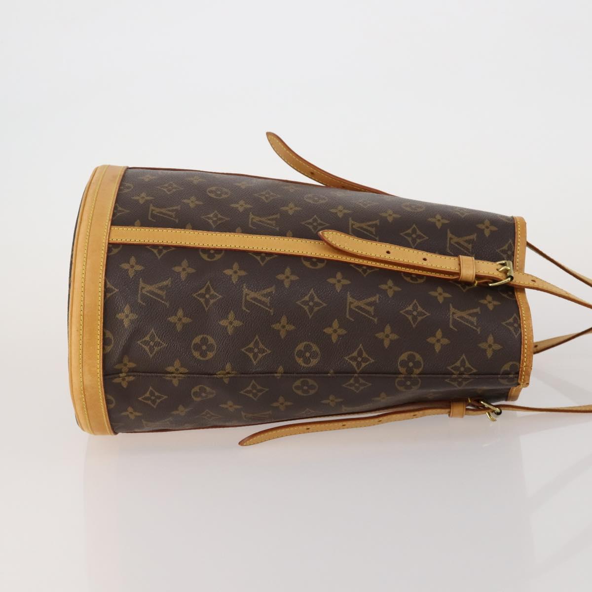LOUIS VUITTON Monogram Bucket GM Tote Bag USA limited 2 Set LV Auth 192892