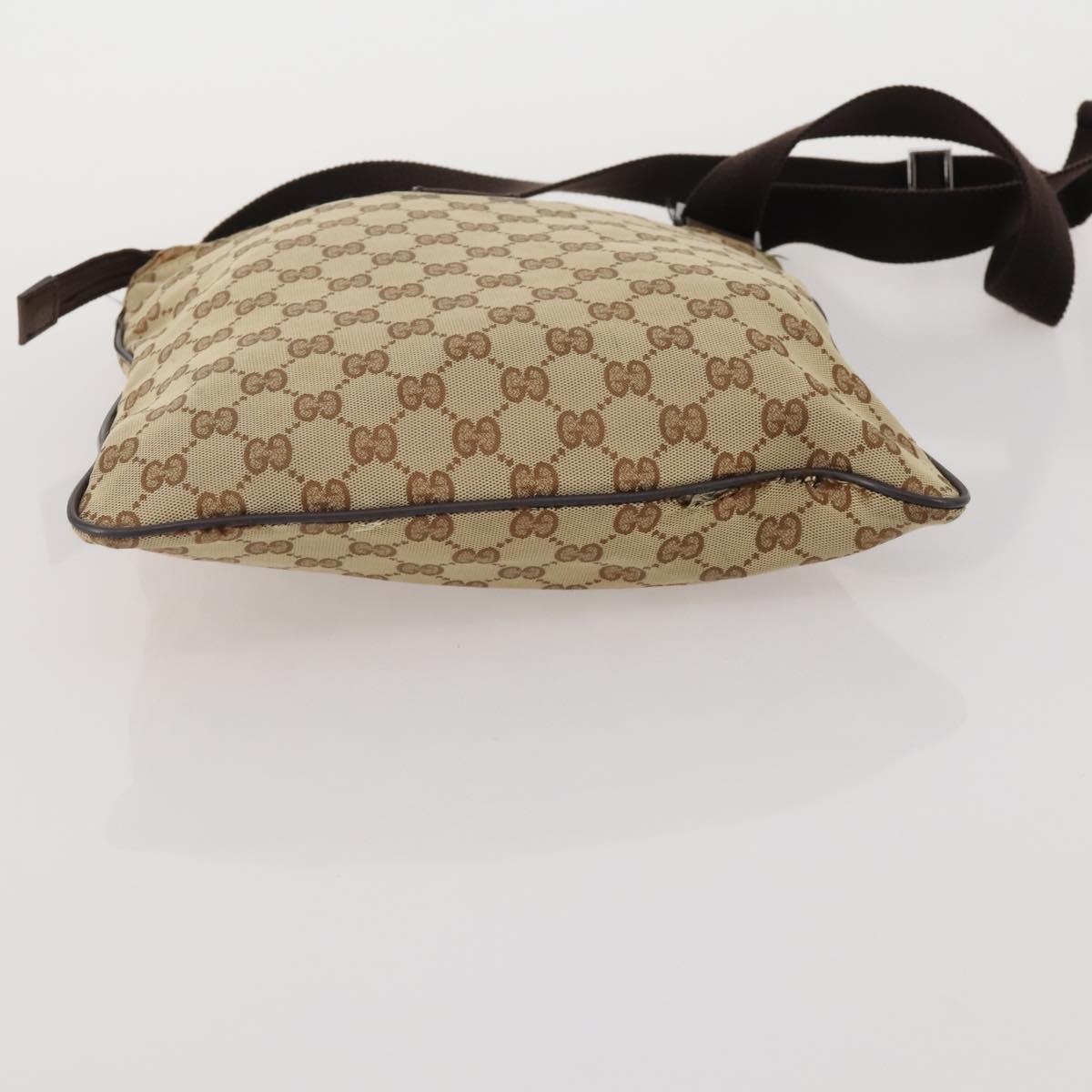 GUCCI GG Canvas Shoulder Bag 2 Set Beige Black Auth 192893