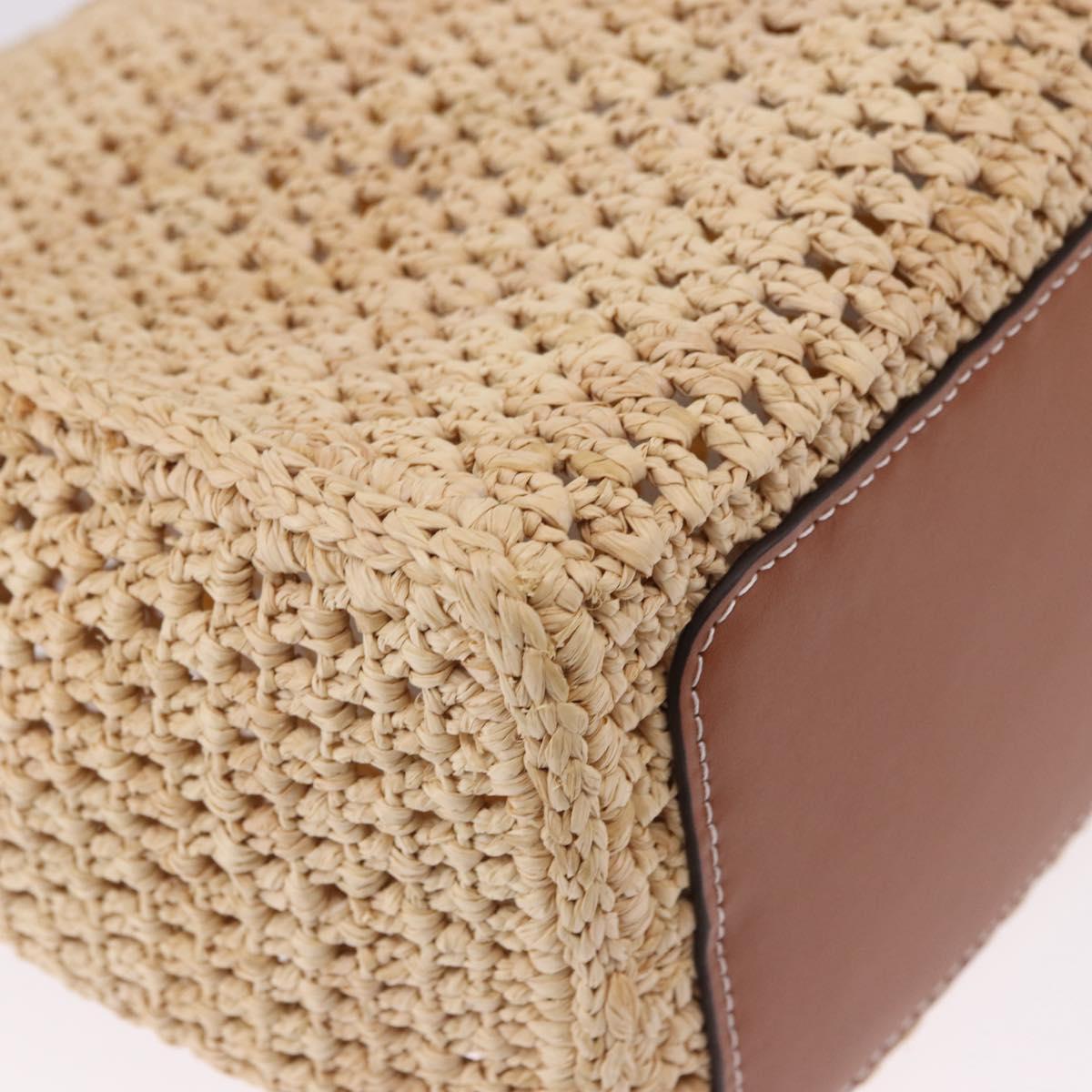 LOUIS VUITTON By The Pool On The Go MM Raffia Beige M24723 LV Auth 192900SAM