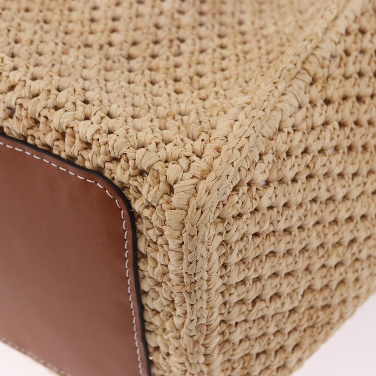 LOUIS VUITTON By The Pool On The Go MM Raffia Beige M24723 LV Auth 192900SAM