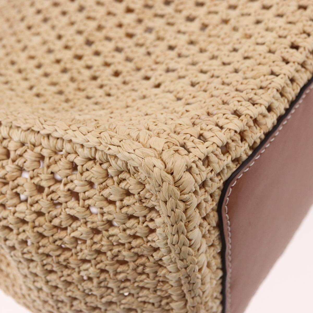 LOUIS VUITTON By The Pool On The Go MM Raffia Beige M24723 LV Auth 192900SAM