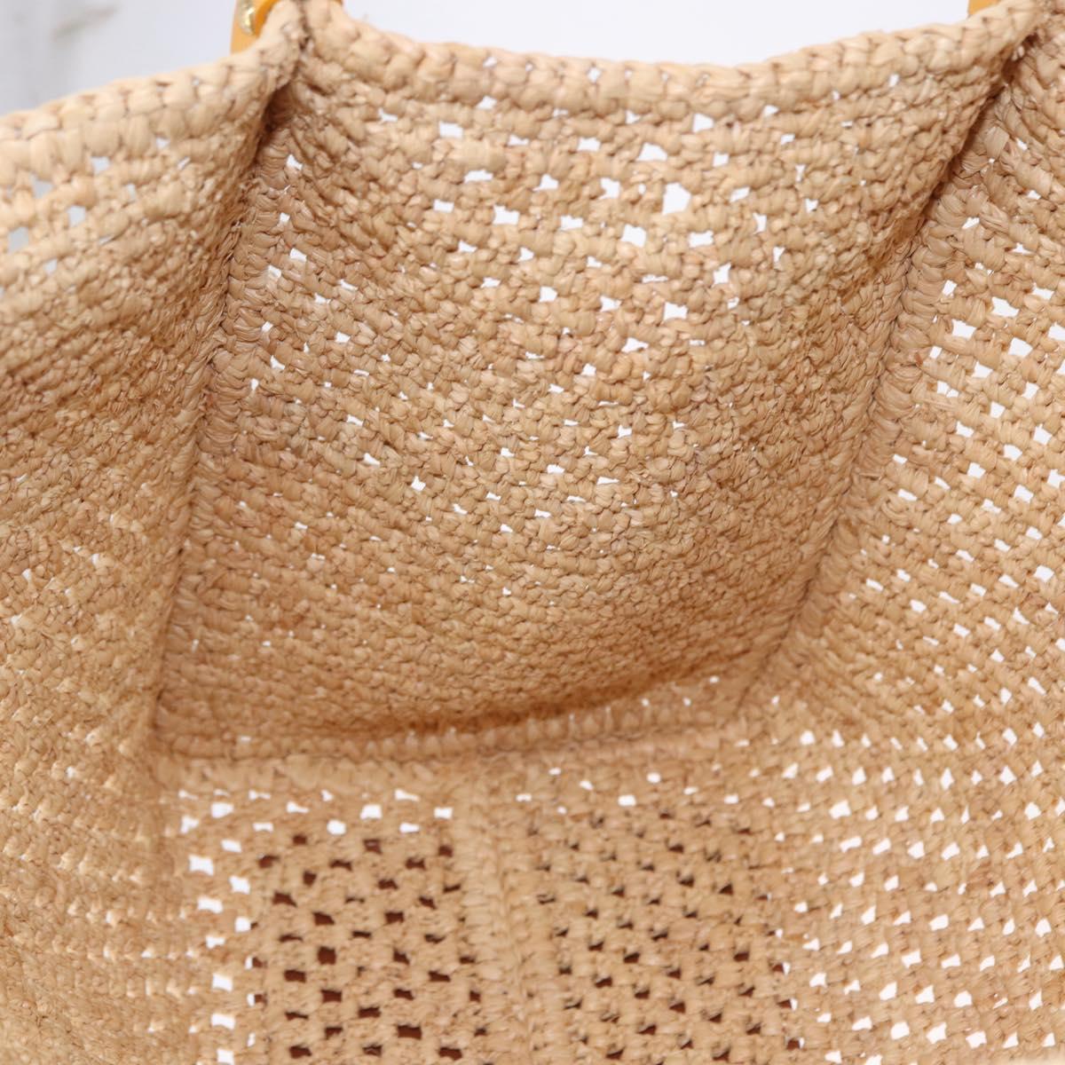 LOUIS VUITTON By The Pool On The Go MM Raffia Beige M24723 LV Auth 192900SAM