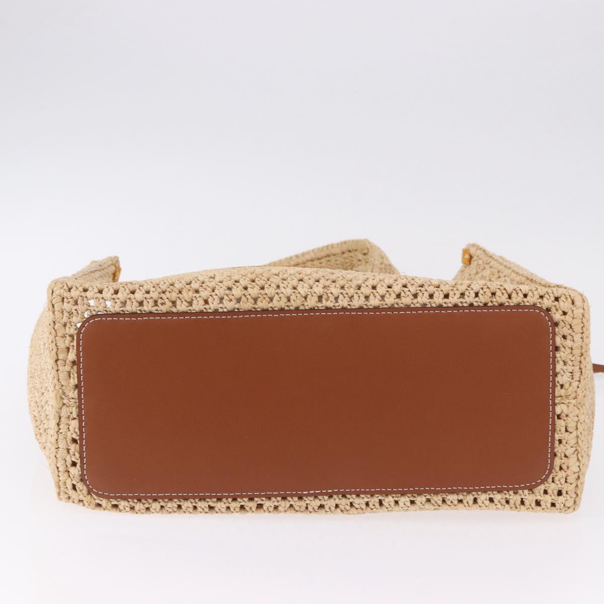 LOUIS VUITTON By The Pool On The Go MM Raffia Beige M24723 LV Auth 192900SAM