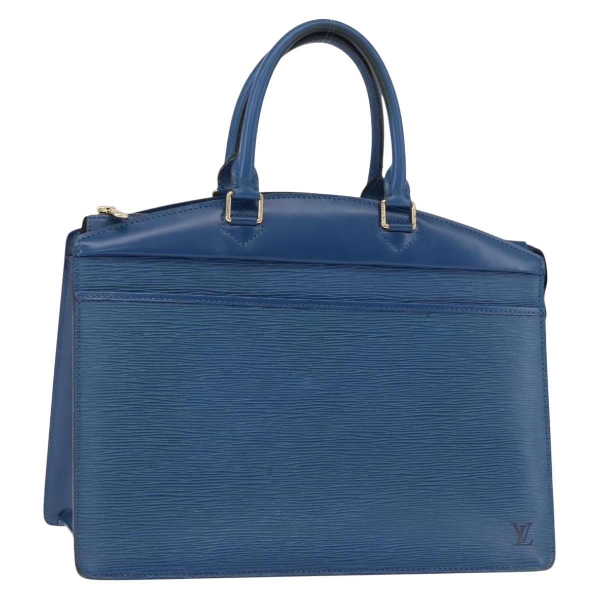 LOUIS VUITTON Epi Riviera Hand Bag Blue M48185 LV Auth 192907