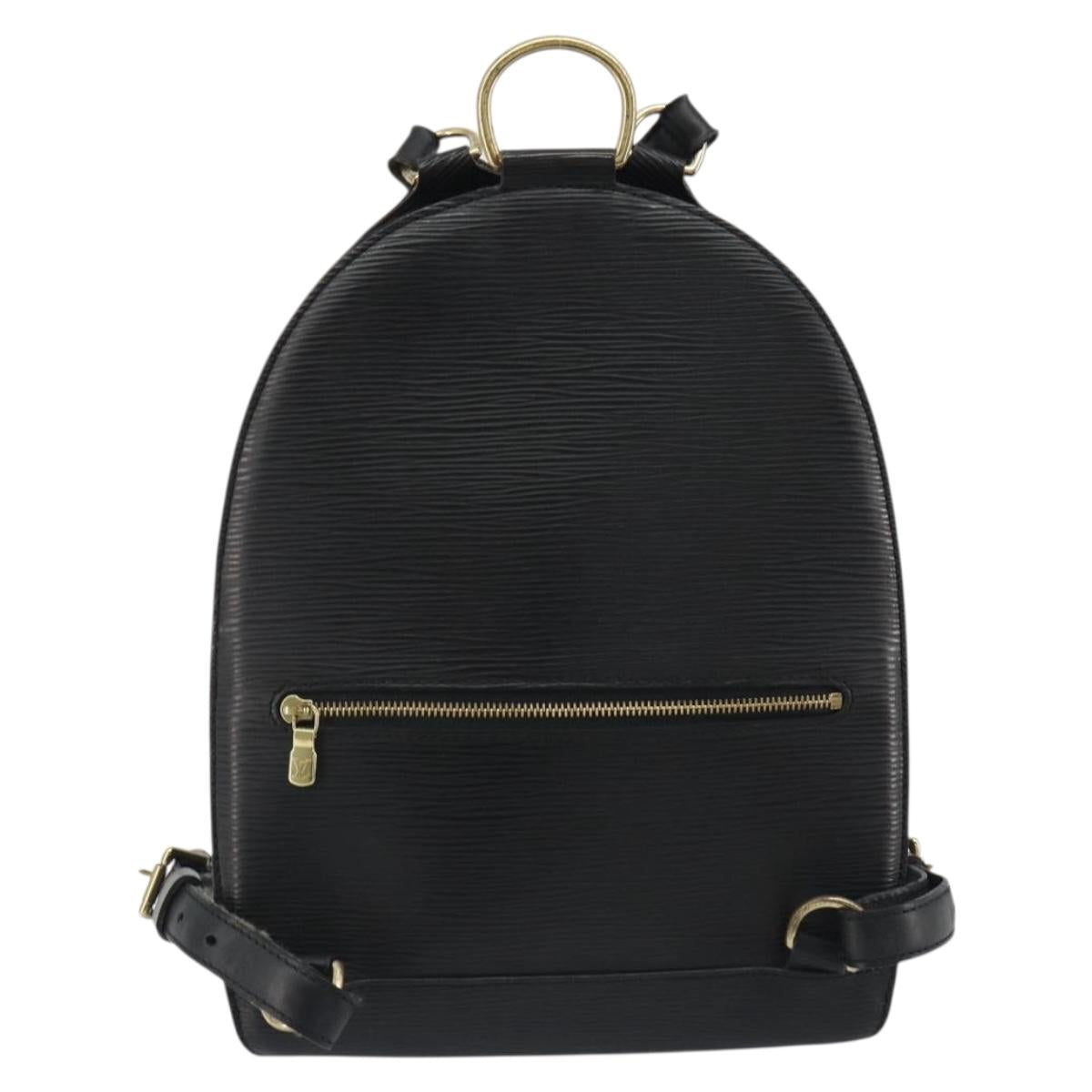 LOUIS VUITTON Epi Mabillon Backpack Black M52232 LV Auth 192914
