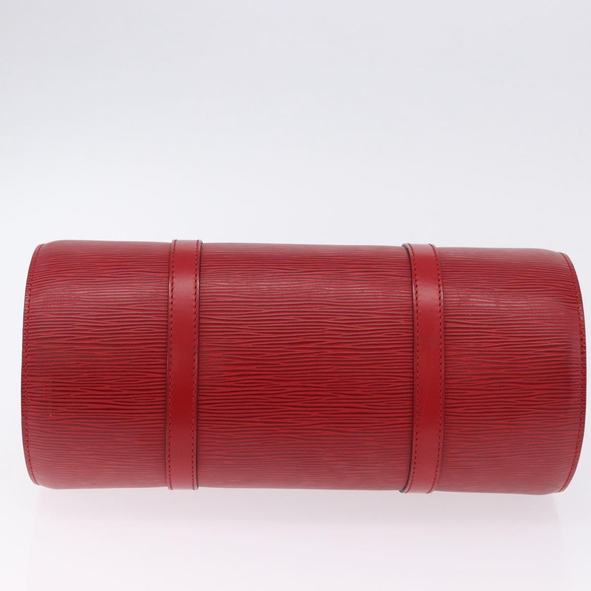 LOUIS VUITTON Epi Soufflot Hand Bag Red M52227 LV Auth 192918