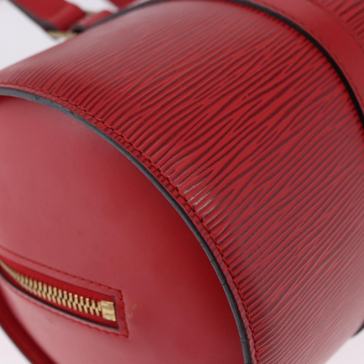 LOUIS VUITTON Epi Soufflot Hand Bag Red M52227 LV Auth 192918