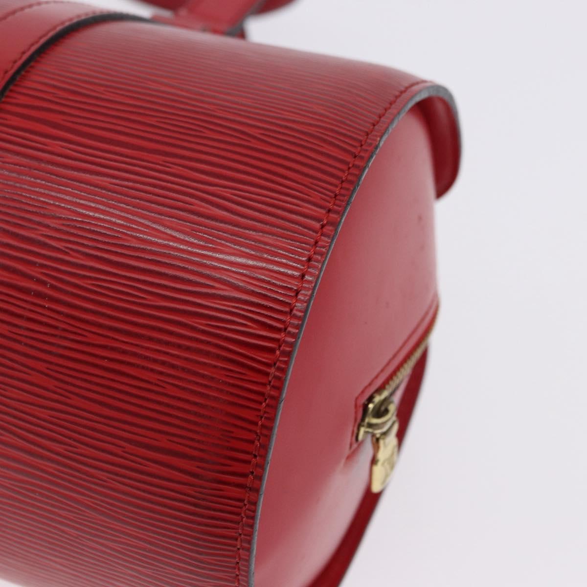 LOUIS VUITTON Epi Soufflot Hand Bag Red M52227 LV Auth 192918