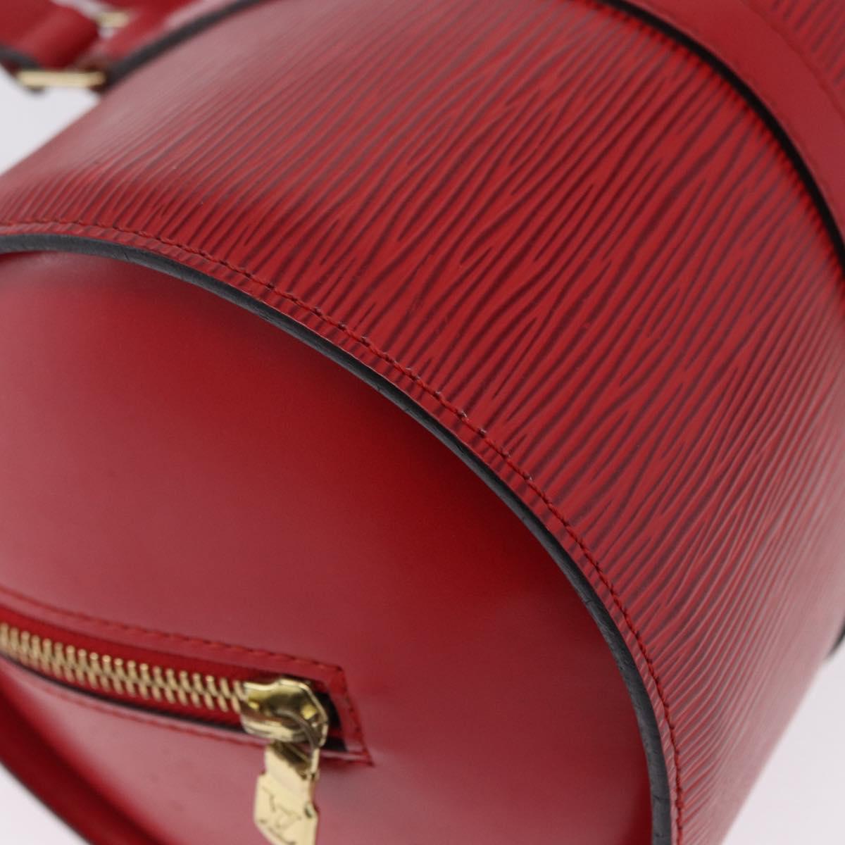 LOUIS VUITTON Epi Soufflot Hand Bag Red M52227 LV Auth 192918