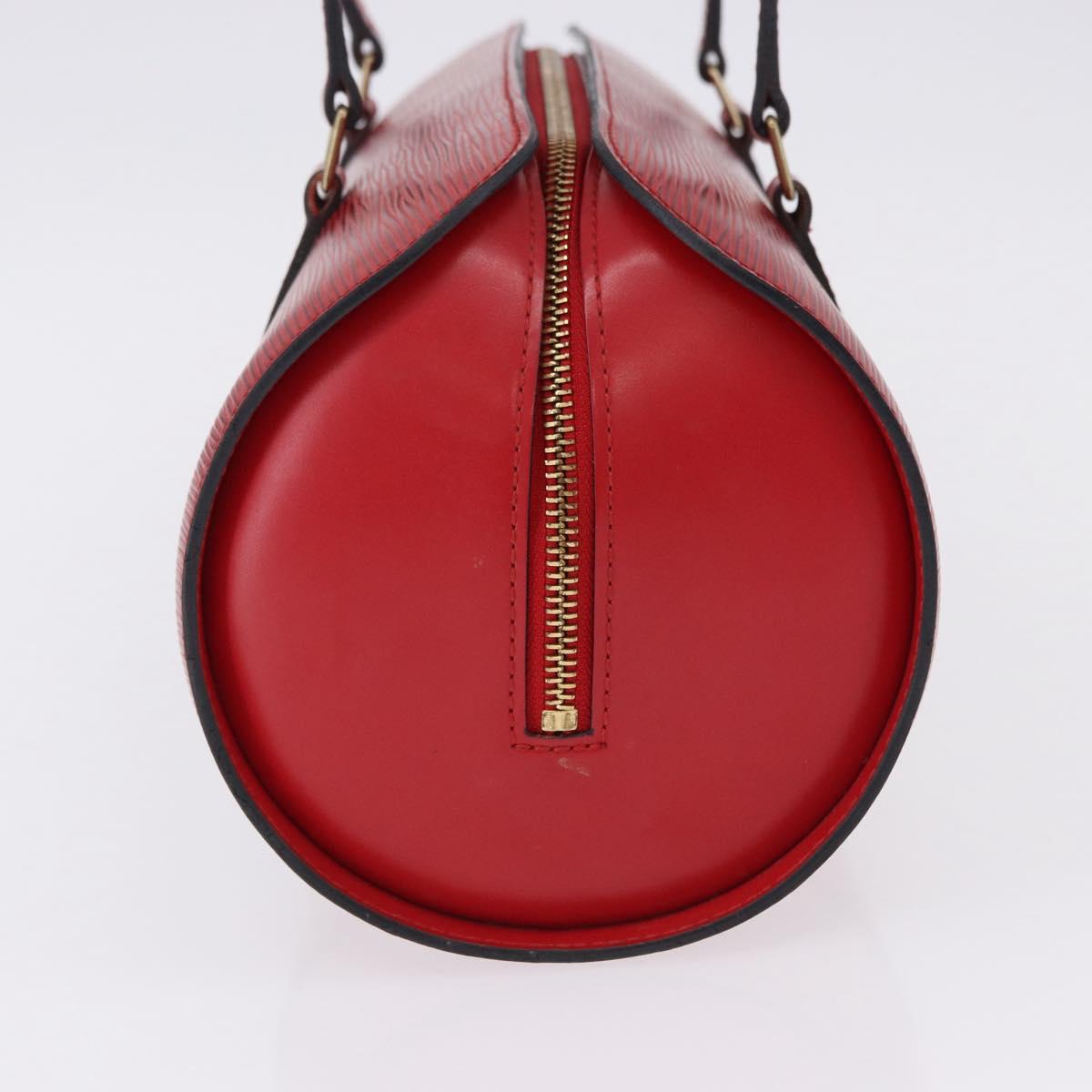 LOUIS VUITTON Epi Soufflot Hand Bag Red M52227 LV Auth 192918
