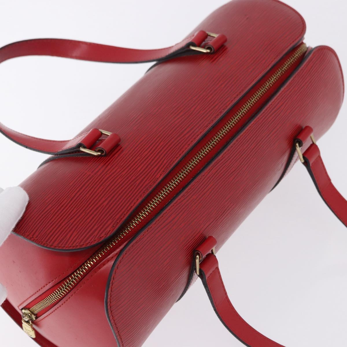 LOUIS VUITTON Epi Soufflot Hand Bag Red M52227 LV Auth 192918