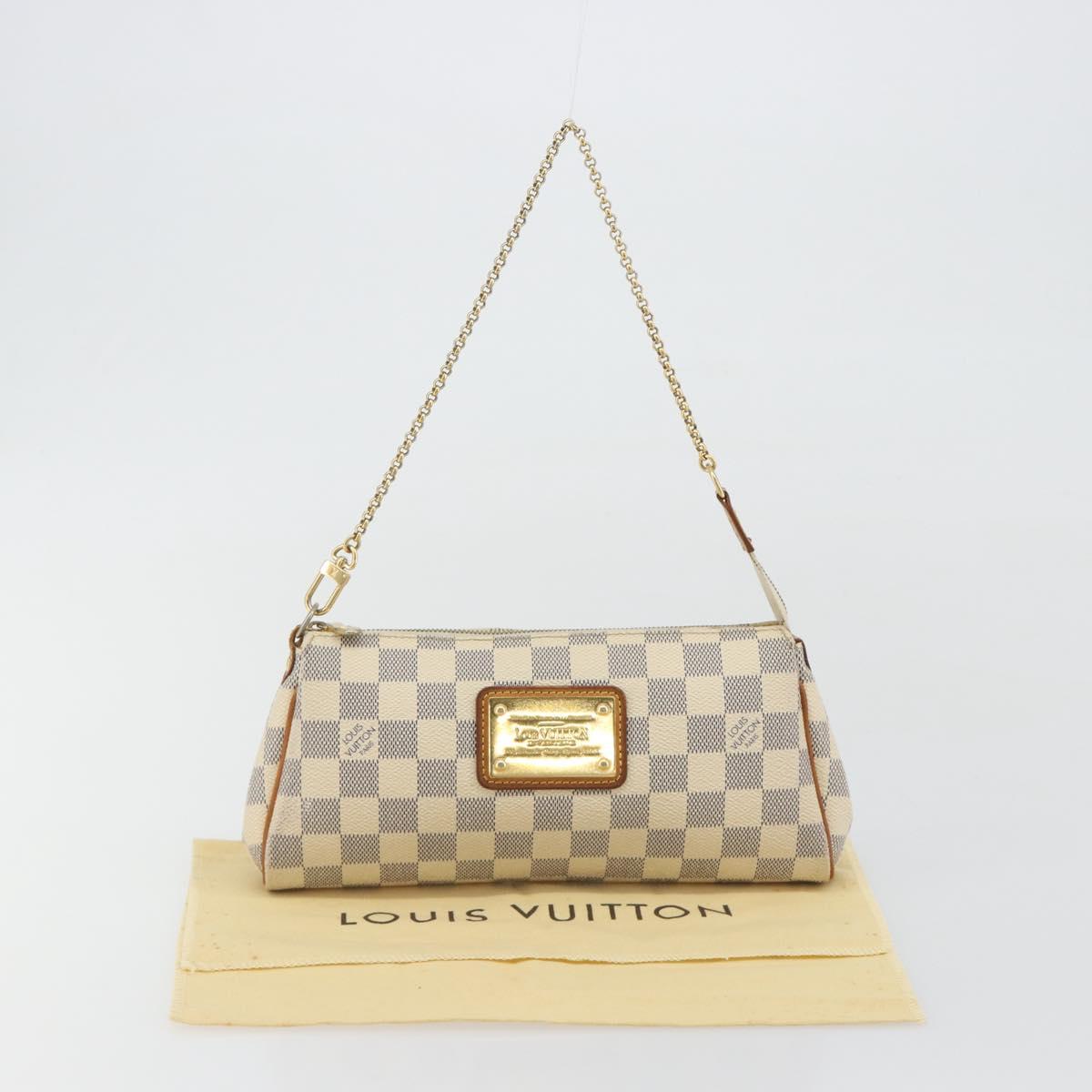 LOUIS VUITTON Damier Azur Eva Shoulder Bag 2way N55214 LV Auth 192924A