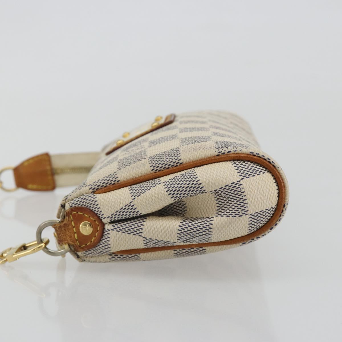 LOUIS VUITTON Damier Azur Eva Shoulder Bag 2way N55214 LV Auth 192924A
