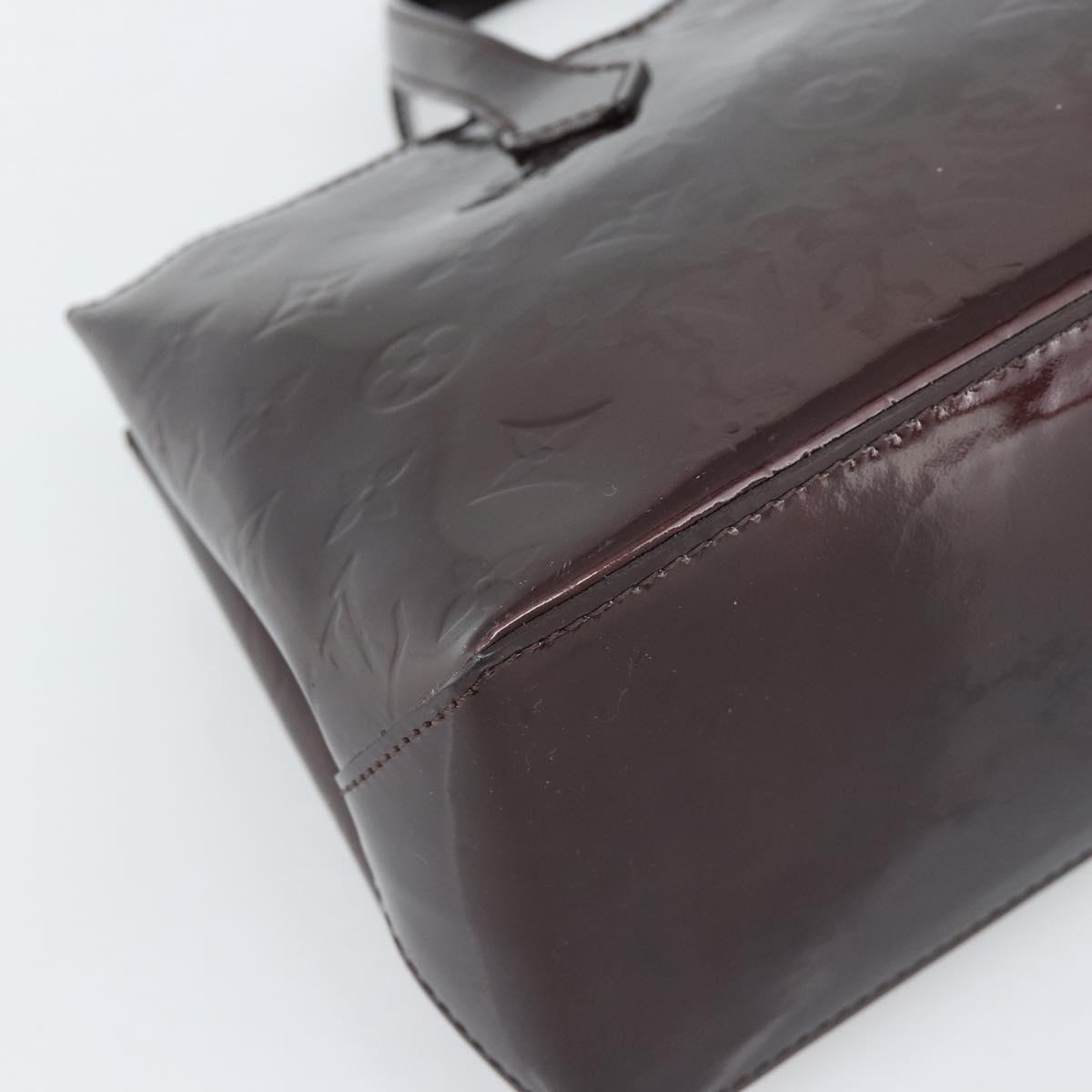 LOUIS VUITTON Monogram Vernis Wilshire PM Hand Bag Amarante M93641 Auth 192925