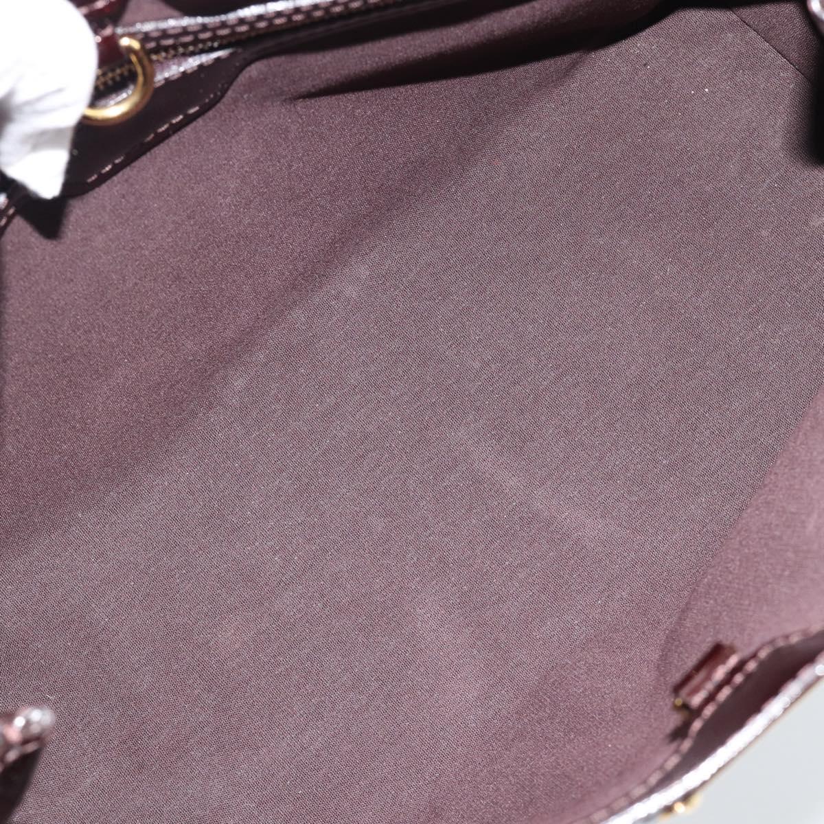 LOUIS VUITTON Monogram Vernis Wilshire PM Hand Bag Amarante M93641 Auth 192925