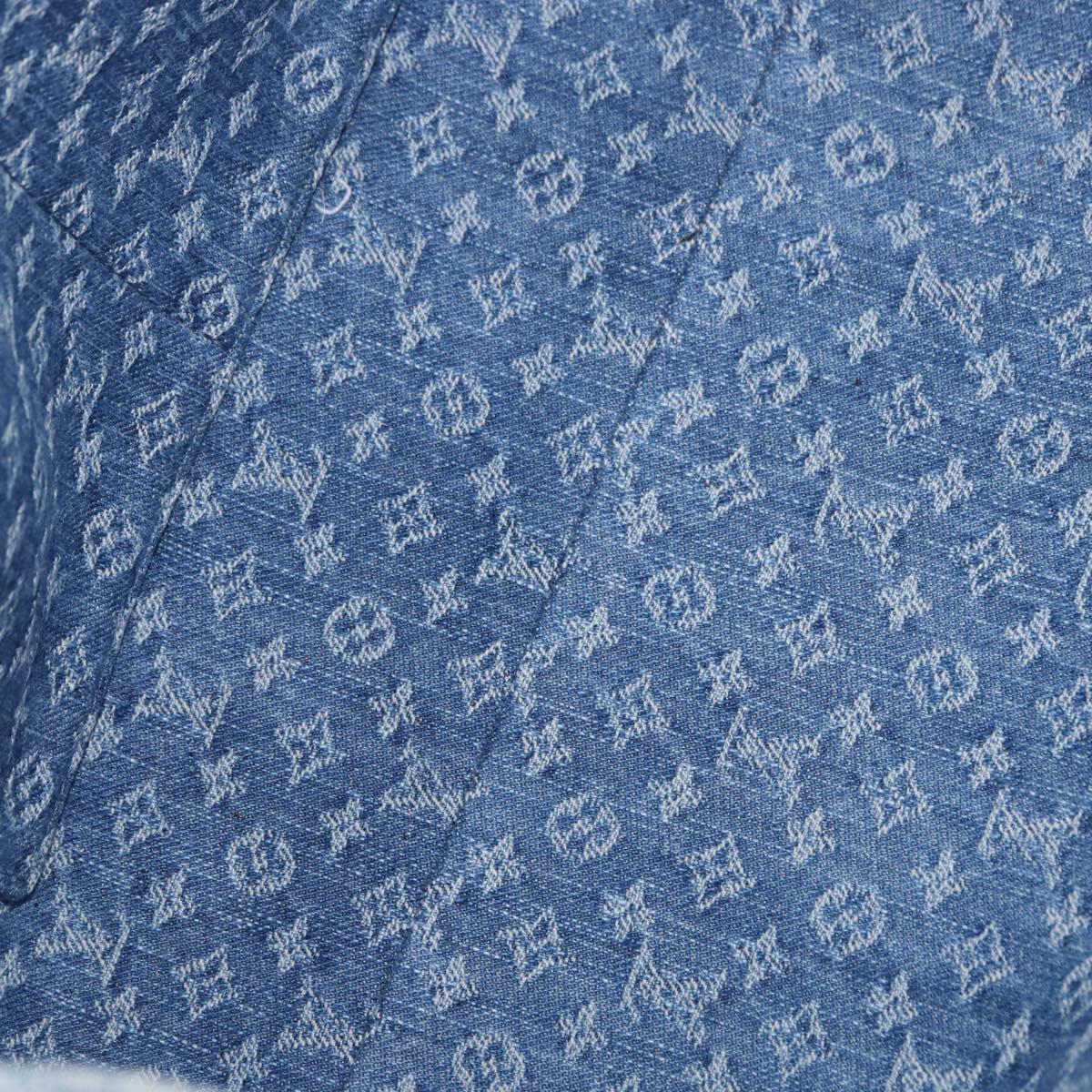 LOUIS VUITTON Monogram Denim On The Go MM Hand Bag Blue M46871 LV Auth 192928SAM