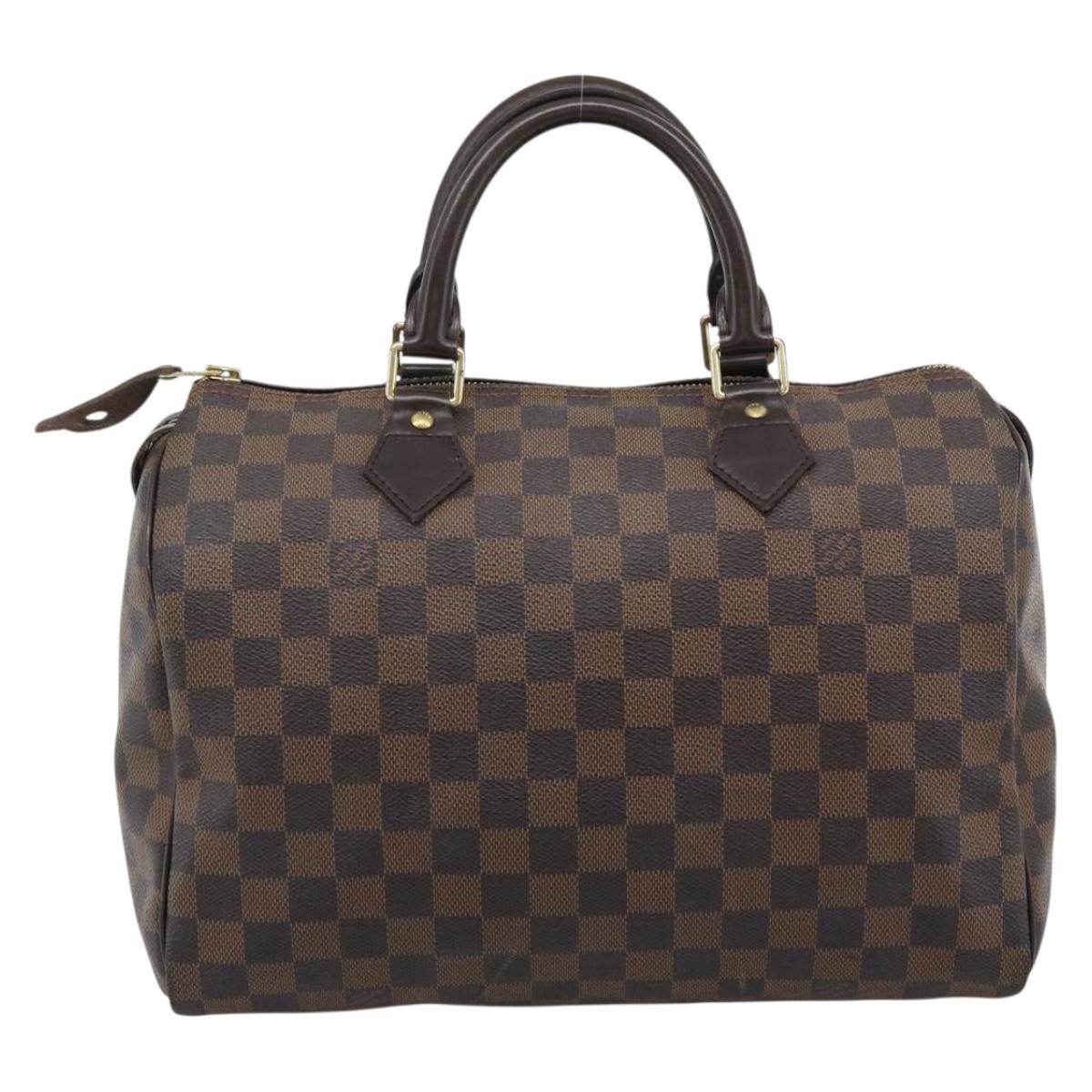 LOUIS VUITTON Damier Ebene Speedy 30 Hand Bag N41364 LV Auth 192930A