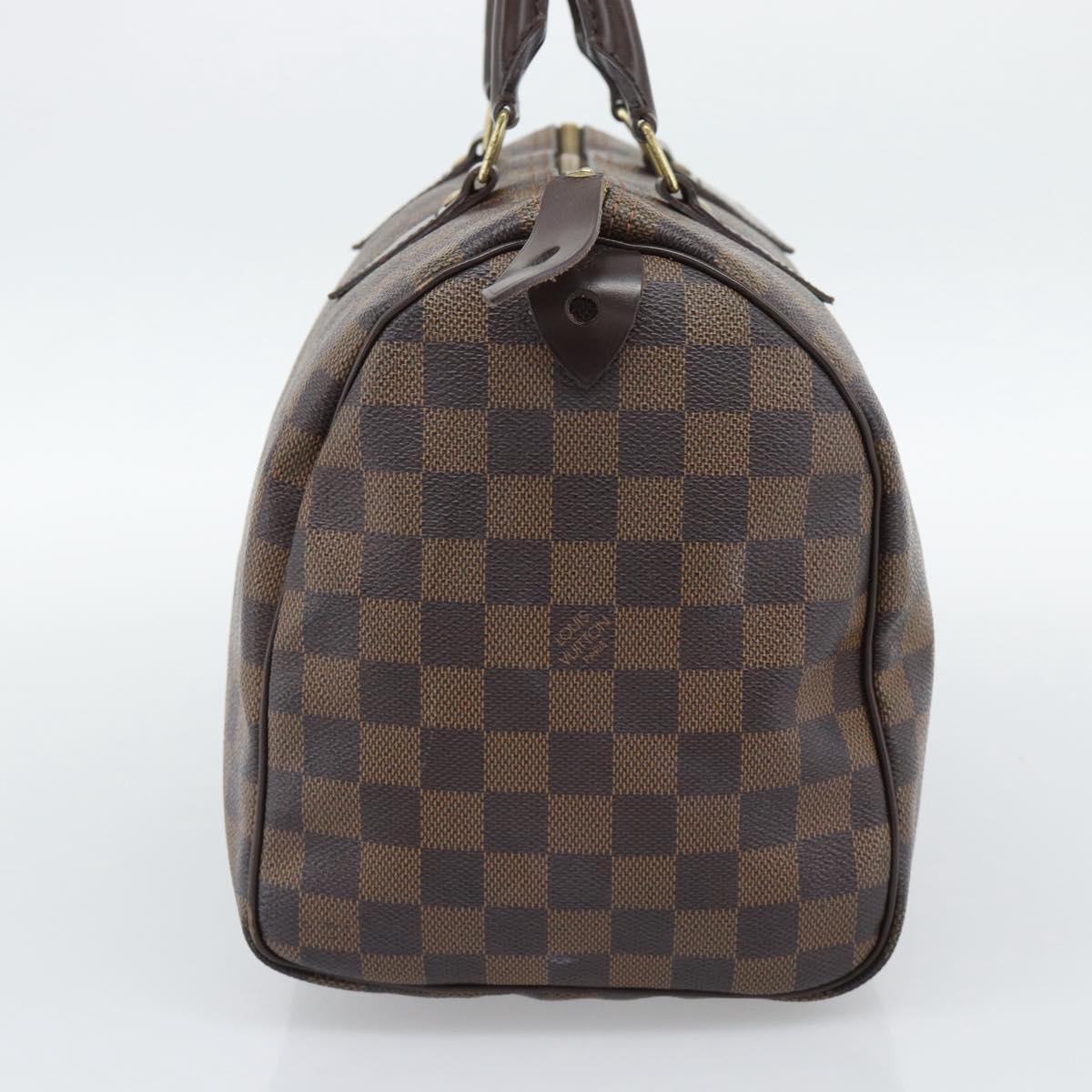 LOUIS VUITTON Damier Ebene Speedy 30 Hand Bag N41364 LV Auth 192930A