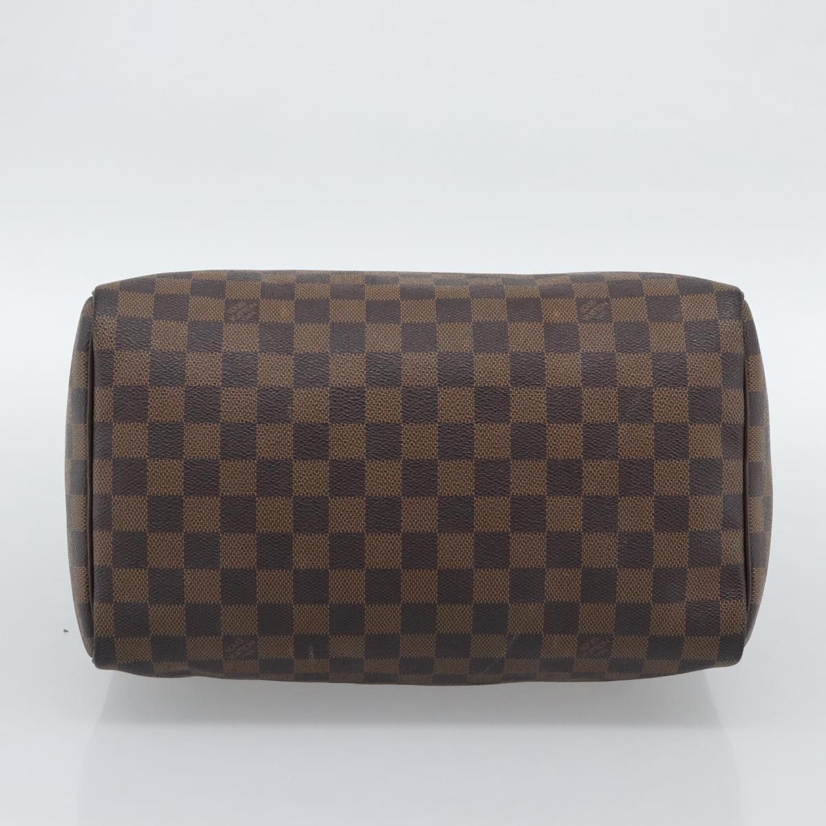 LOUIS VUITTON Damier Ebene Speedy 30 Hand Bag N41364 LV Auth 192930A