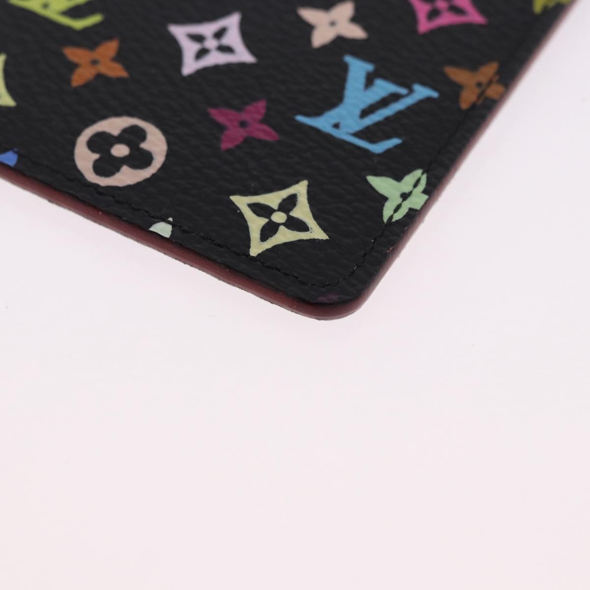 LOUIS VUITTON Monogram Multicolor Etui Hand Mirror Black M92651 LV Auth 192940V