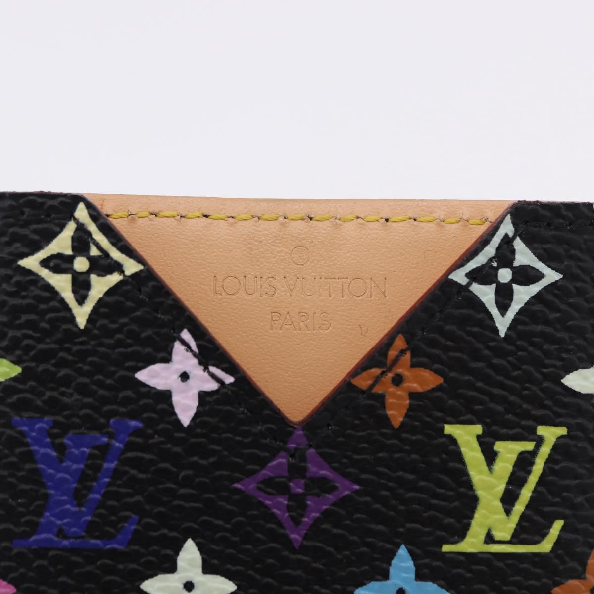 LOUIS VUITTON Monogram Multicolor Etui Hand Mirror Black M92651 LV Auth 192940V