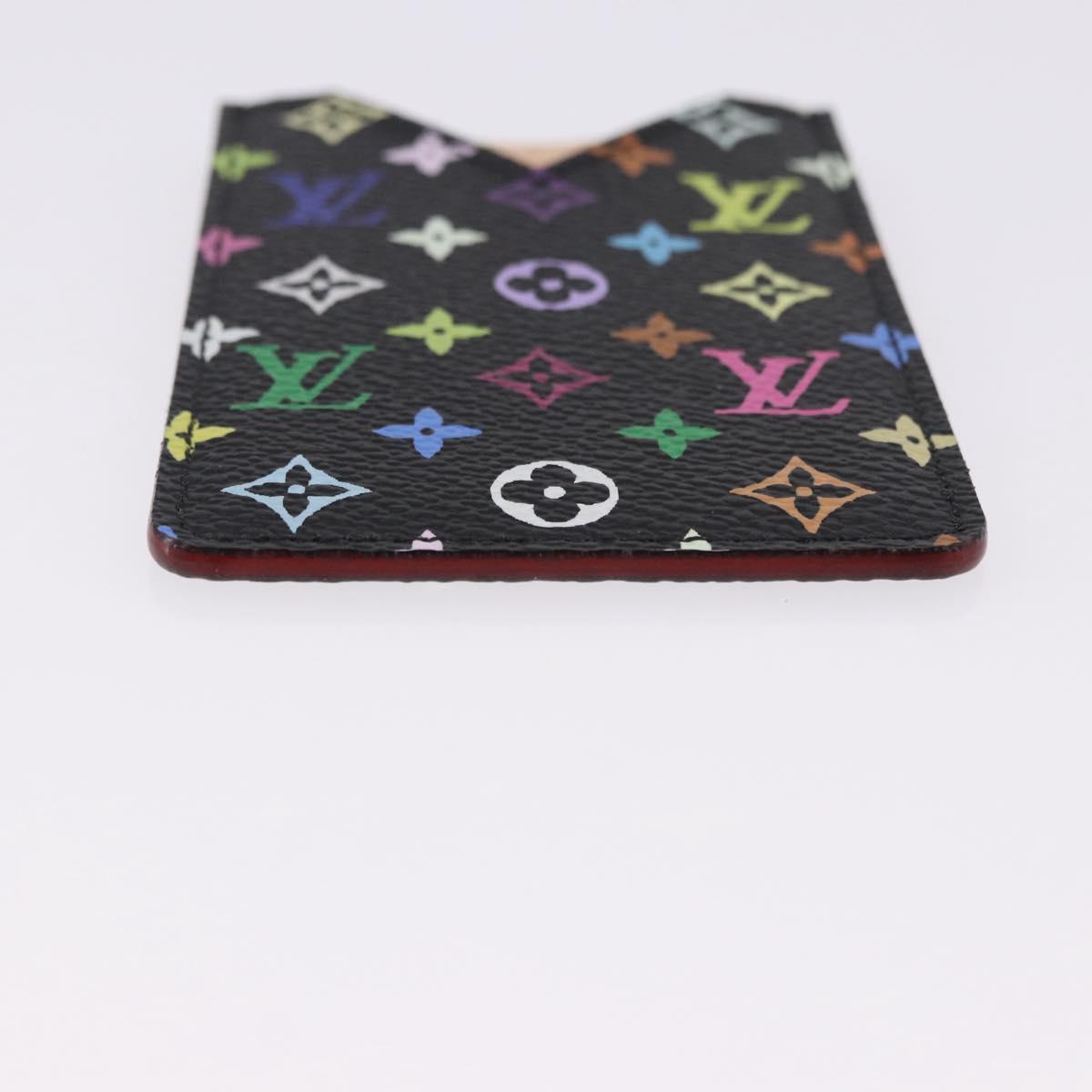 LOUIS VUITTON Monogram Multicolor Etui Hand Mirror Black M92651 LV Auth 192940V