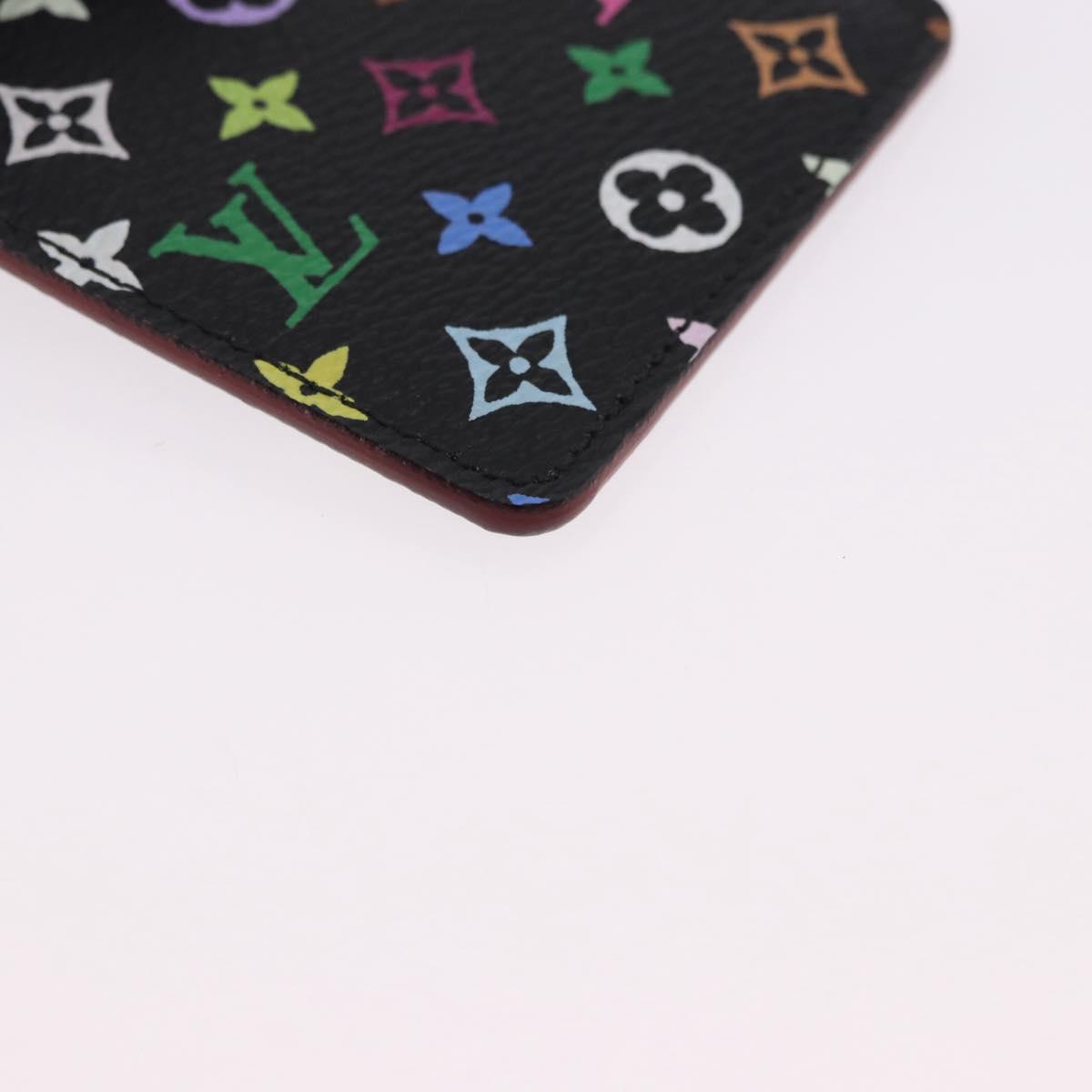 LOUIS VUITTON Monogram Multicolor Etui Hand Mirror Black M92651 LV Auth 192940V