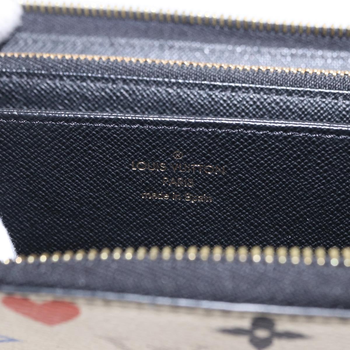 LOUIS VUITTON Monogram Game On Zippy Long Wallet White M57491 LV Auth 192943A