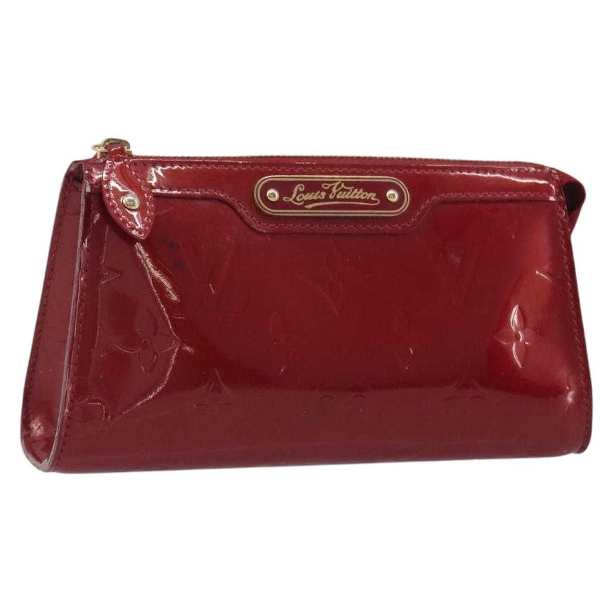 LOUIS VUITTON Monogram Vernis Trousse Cosmetic Pomme D'amour M93568 Auth 192945