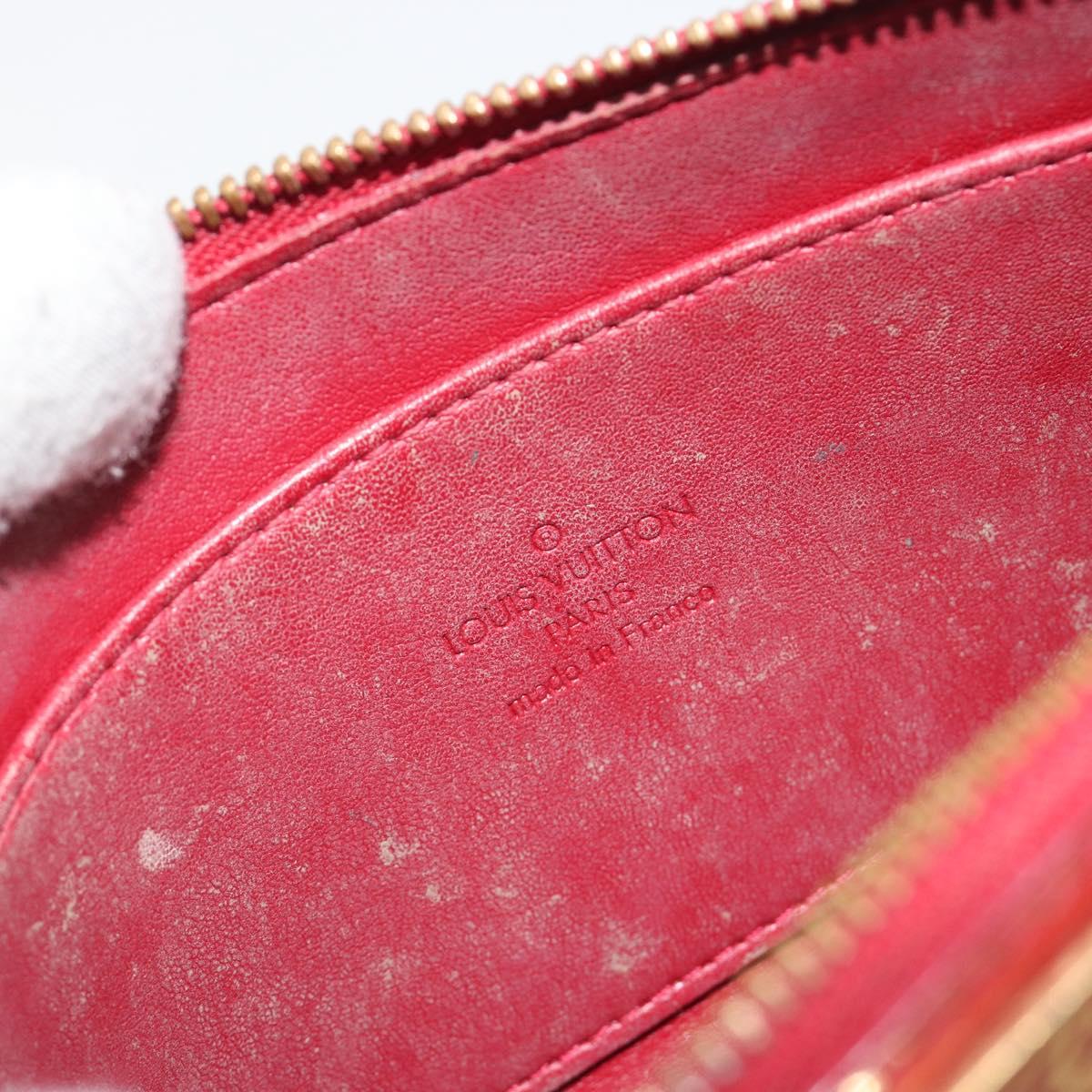 LOUIS VUITTON Monogram Vernis Trousse Cosmetic Pomme D'amour M93568 Auth 192945