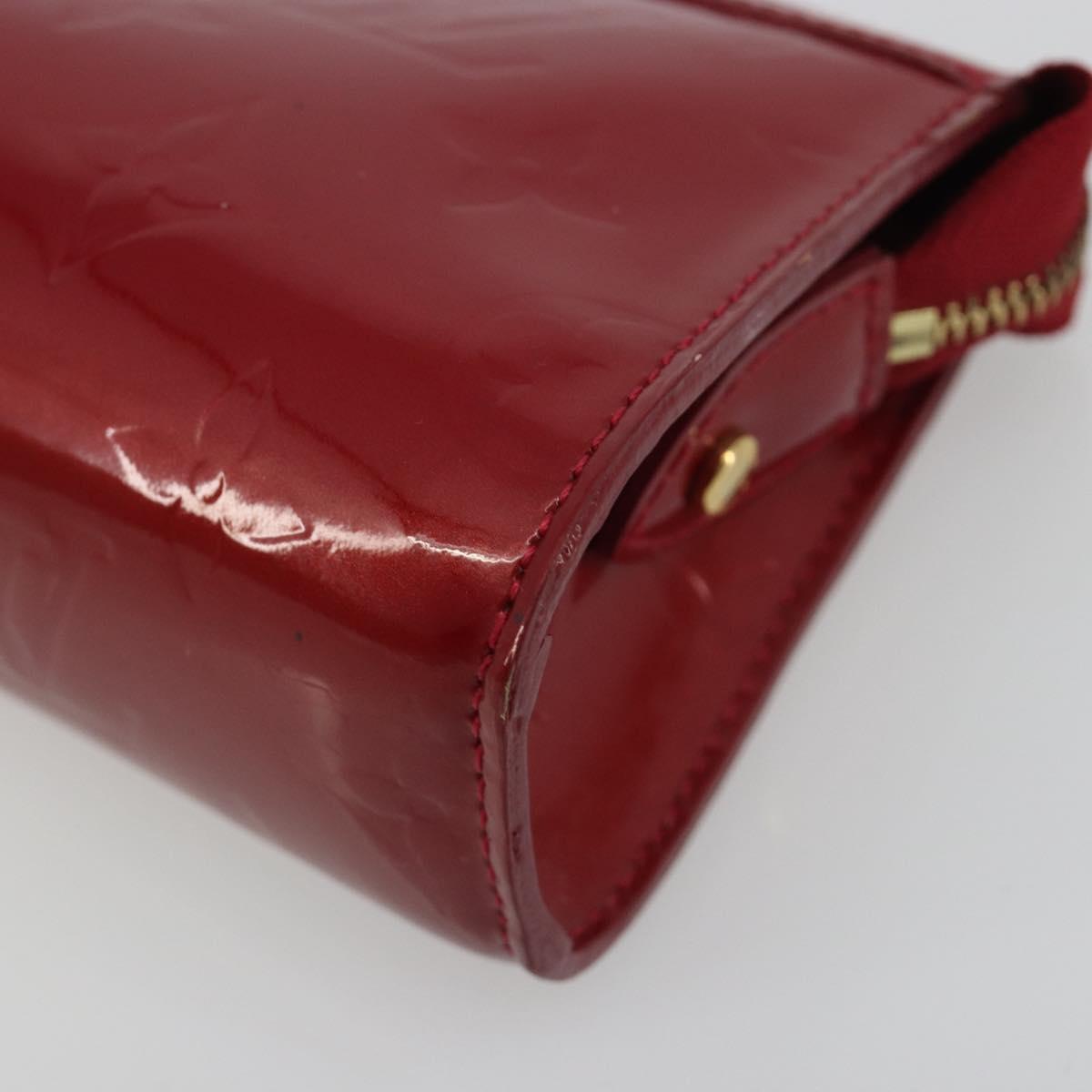 LOUIS VUITTON Monogram Vernis Trousse Cosmetic Pomme D'amour M93568 Auth 192945