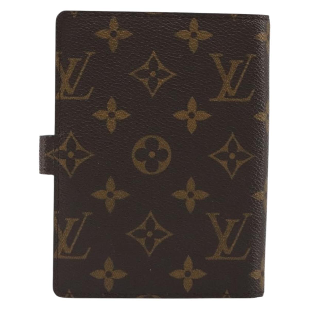 LOUIS VUITTON Monogram Agenda Partonaire PM Day Planner Cover R21029 Auth 192947