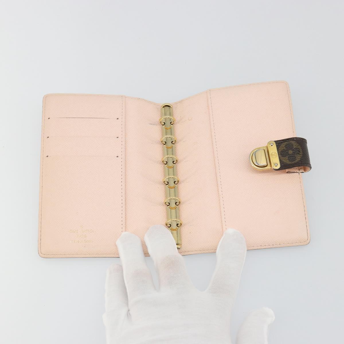 LOUIS VUITTON Monogram Agenda PM Koala Day Planner Cover Pink R21013 Auth 192948