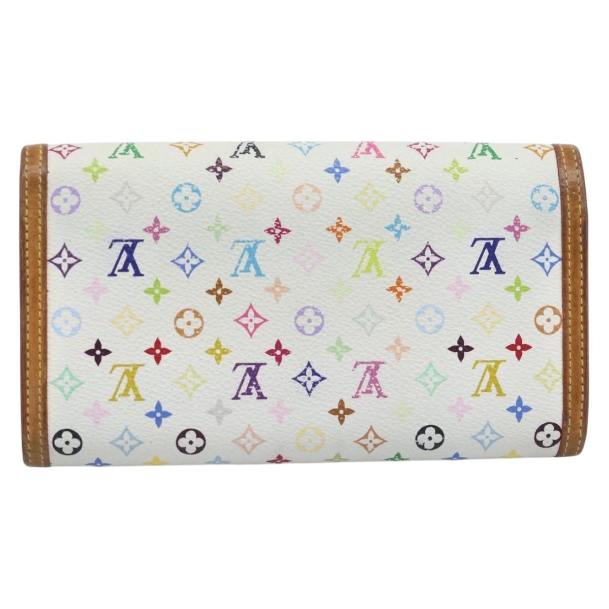 LOUIS VUITTON Monogram Multicolor Porte Tresor International M92659 Auth 192950