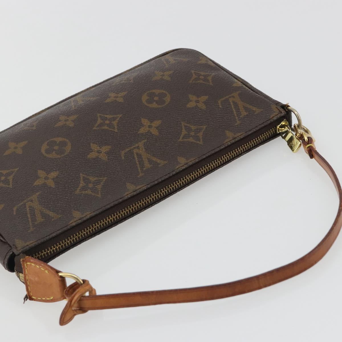 LOUIS VUITTON Monogram Pochette Accessoires Pouch M51980 LV Auth 192971