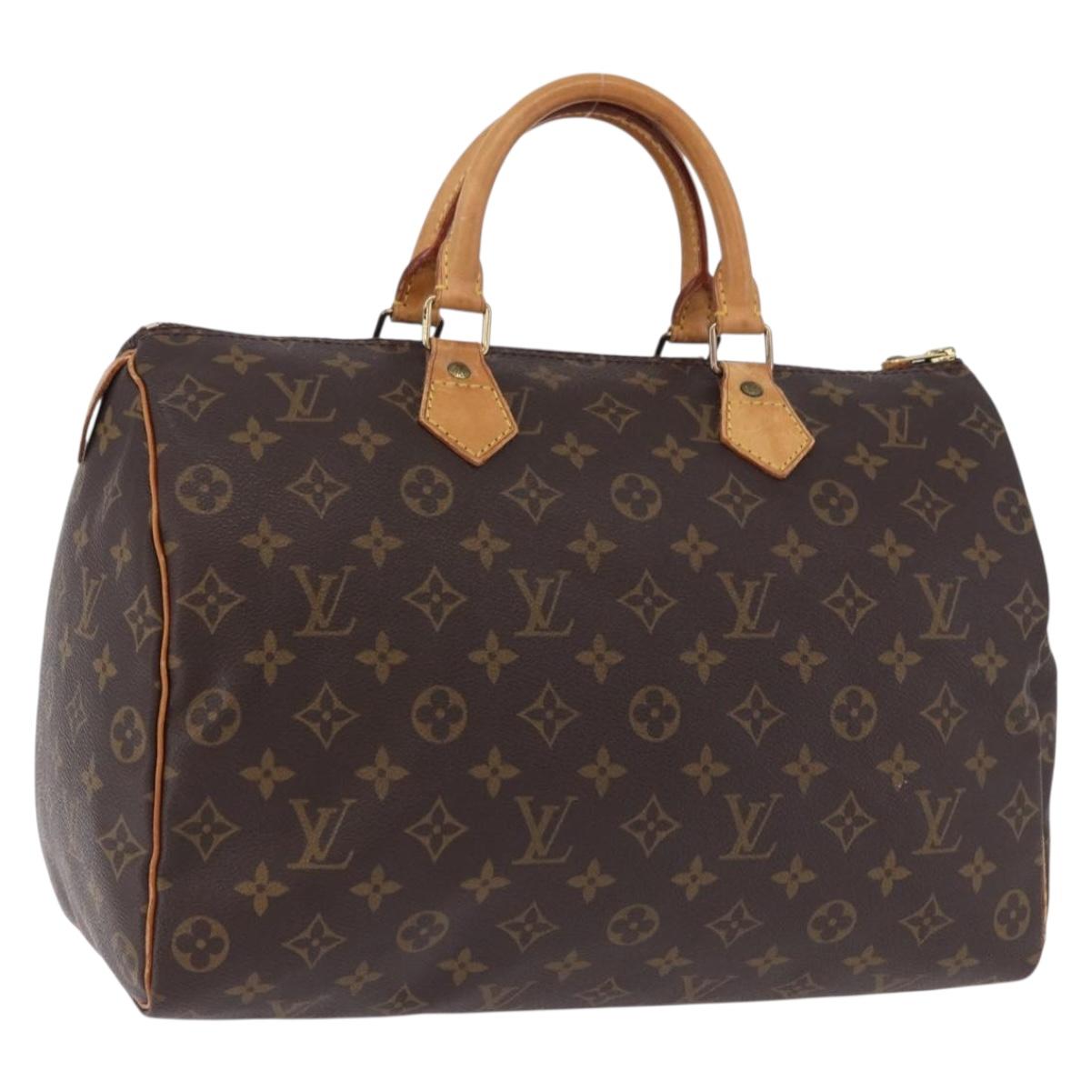 LOUIS VUITTON Monogram Speedy 35 Hand Bag M41524 LV Auth 192974A